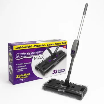 Akumulátorový smeták Swivel Sweeper MAX – šedý