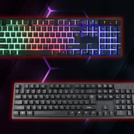 VERK Herní klávesnice KR-6300 s LED podsvícením