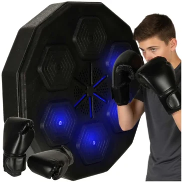 KIK Elektronický nástěnný boxerský terč s Bluetooth a rukavicemi – KX3500