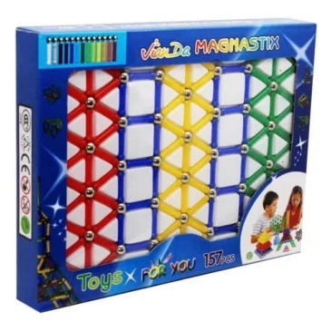 Zaparkorun Kreativní magnetická stavebnice – sada 157 dílů