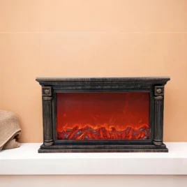 Moderní LED krb s imitací plamene SP-60 – 60×37 cm – měděný