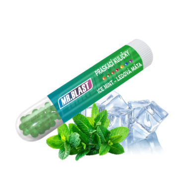 Praskací kuličky Mr. Blast – Ice mint – Ledová máta – 50 ks