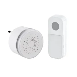 Bezdrátový mini zvonek do zásuvky Solight 1L77 – 180 m – bílý – learning code