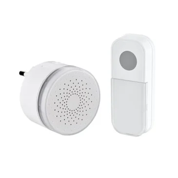 Bezdrátový mini zvonek do zásuvky Solight 1L77 – 180 m – bílý – learning code