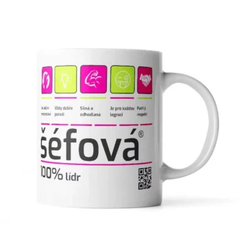 Dárkový hrneček – Šéfová – 330 ml – Sablio