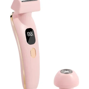 Elektrický dámský holicí a epilační strojek JY-8826 2 v 1 – růžový