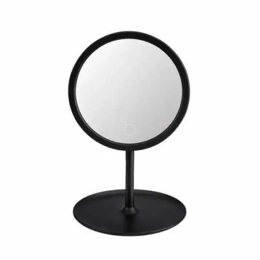 CiaoBosi Kulaté kosmetické zrcátko CIABOSI TX-01729 – černé