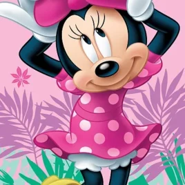 JERRY FABRICS Osuška – Minnie 02 – růžová – 140 x 70 cm – Jerry Fabrics