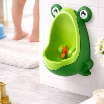 Zaparkorun Dětský pisoár ve tvaru žáby – zelený