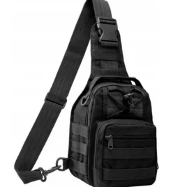 Outdoorový turistický batoh přes rameno FOXTER – černý