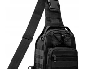 Outdoorový turistický batoh přes rameno FOXTER - černý