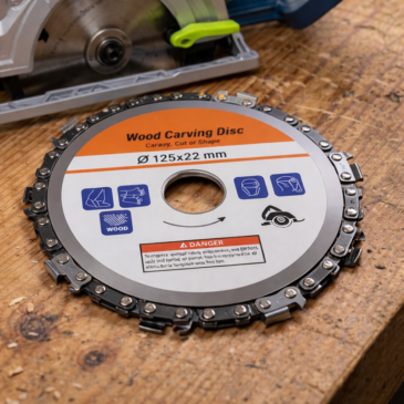 Zaparkorun Řetězový řezný kotouč na dřevo – 125 x 22 mm