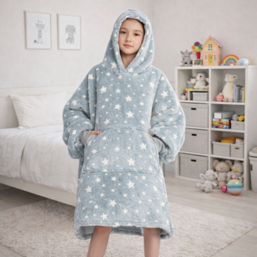 Zaparkorun Dětská mikina svítící ve tmě – Šedá