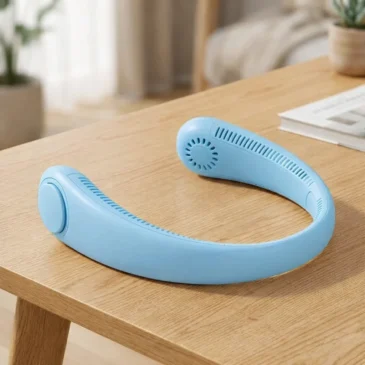Zaparkorun Přenosný ventilátor na krk – modrý