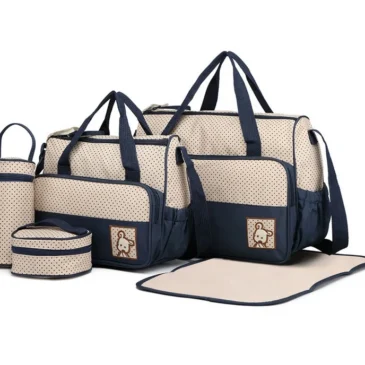 Sada přebalovacích tašek 5v1 – modrá