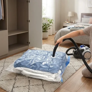 Zaparkorun Vakuový pytel pro praktické uskladnění sezónního prádla – 80 x 110 cm