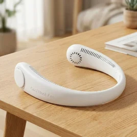 Zaparkorun Přenosný ventilátor na krk – bílý