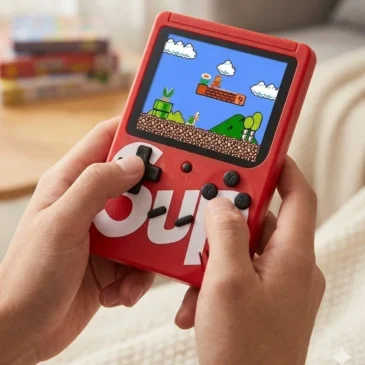 Zaparkorun Digitální hrací konzole SUP GameBox – 400 her v 1 – červená