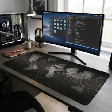 Zaparkorun Podložka na pracovní stůl – mapa světa – 40 x 90 cm