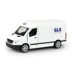 Kovové autíčko GLS s otevíracími dveřmi - 14 cm