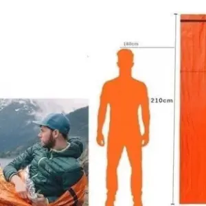 Nouzový outdoorový spací pytel na kempování v přírodě