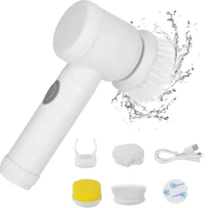 Elektrický čistící kartáč MAGIC BRUSH se 3 vyměnitelnými hlavami 5v1