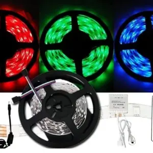 Barevný RGB LED pásek 5050 - 5 metrů - kompletní set