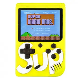 Digitální hrací konzole SUP GameBox - 400 her v 1 - žlutá