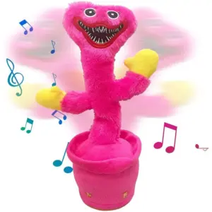 Plyšový tančící a mluvící Huggy Wuggy - růžový