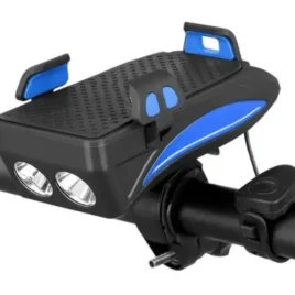 Zaparkorun Světlo na kolo Bikerpro 4v1 s držákem na telefon – modrá