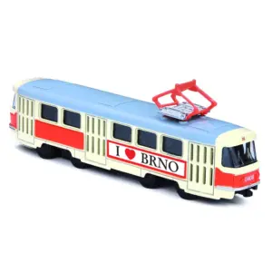 Kovová tramvaj Tatra T3 - 16 cm - I Love Brno - Rappa