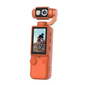 Ruční vlogovací kamera OZCT Q8 se stabilizátorem - oranžová