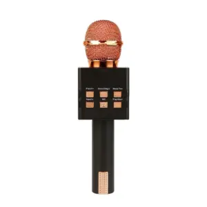 Bezdrátový Bluetooth karaoke mikrofon MC871 3v1 - měděný