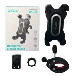 Univerzální držák na telefon na kolo nebo motorku - OKOP KP-919 - červená