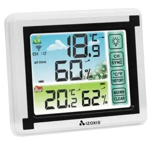 Bezdrátová meteostanice a vlhkoměr IZOXIS 00015746