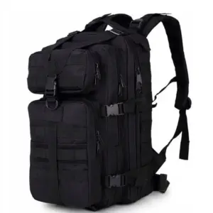 Voděodolný survival batoh - turistický - 28 L - černý