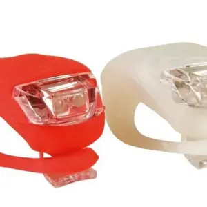 LED světla na kolo - silikonový obal - 2 ks