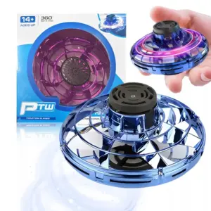 Létající LED UFO talíř - modrý