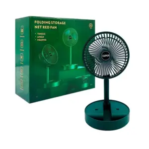 Skládací stolní ventilátor s nastavitelnou výškou a sklopnou konstrukcí HP FS-21