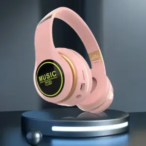 Stylová bezdrátová sluchátka s Bluetooth 5.3 - Luminous T15 - růžové