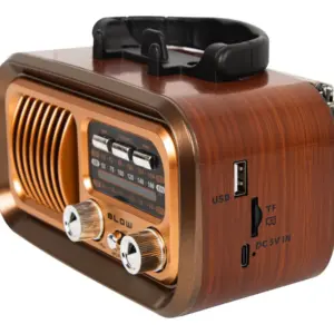 Retro rádio s Bluetooth, FM a solárním nabíjením - BLOW RA-16