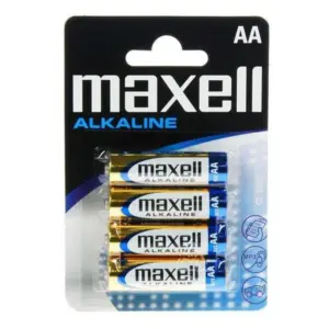 Alkalické baterie PK4 - 4x AA - 1.5V - Maxell