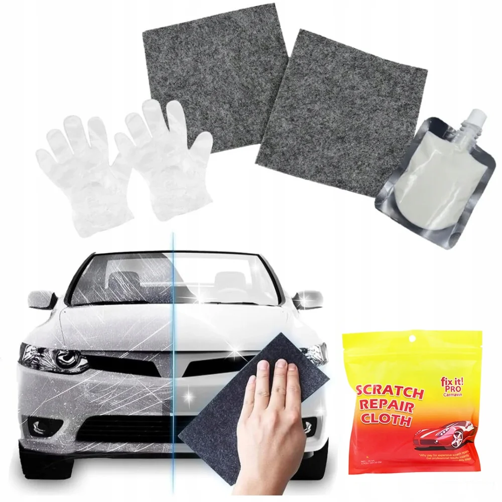 Sada na odstranění škrábanců z laku auta - 45 ml + 2 lešticí utěrky