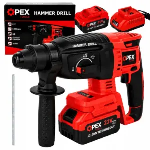 Aku vrtačka s příklepem SDS+ OPEX + 2x baterie + kufřík + příslušenství