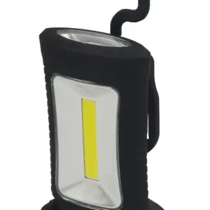 LED pracovní svítilna - 120+40lm - 3W COB + 3 SMD LED - hák + magnet - 3 x AAA - Solight WL108