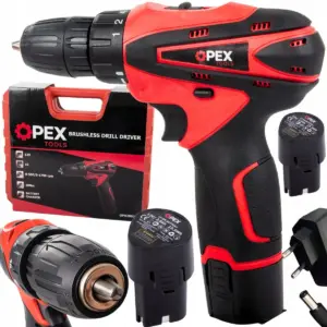 Aku vrtačka s akušroubovákem OPEX + 2x baterie + kufřík + příslušenství
